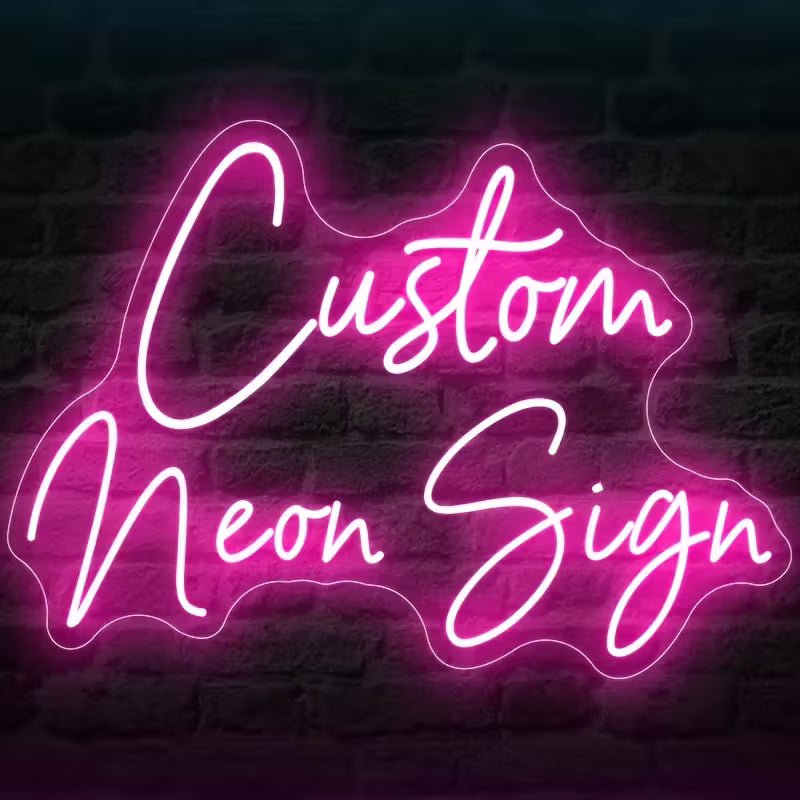 Vibrant Custom LED Neon Sign - Unique Personalized Wall Decoration with Easy Installation