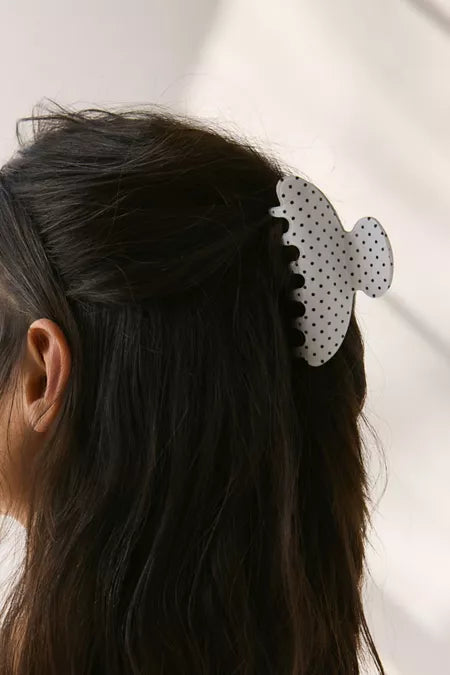 Printed Polka Dot Claw Clip Printed Polka Dot Claw Clip