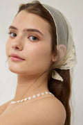 Sheer Floral Lace Headscarf
