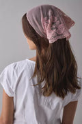 Sheer Floral Lace Headscarf