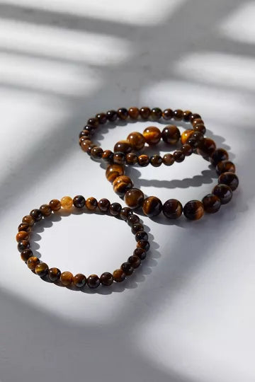 Genuine Stone Beaded Bracelet Set