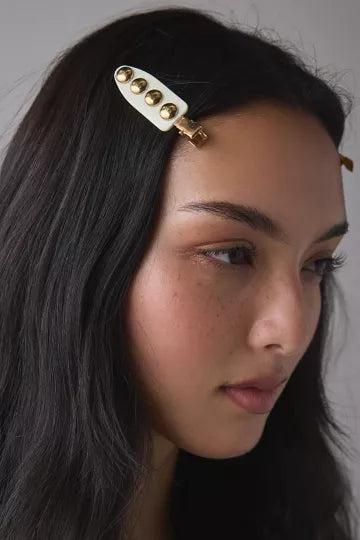 Patterned No Crease Hair Clip Set