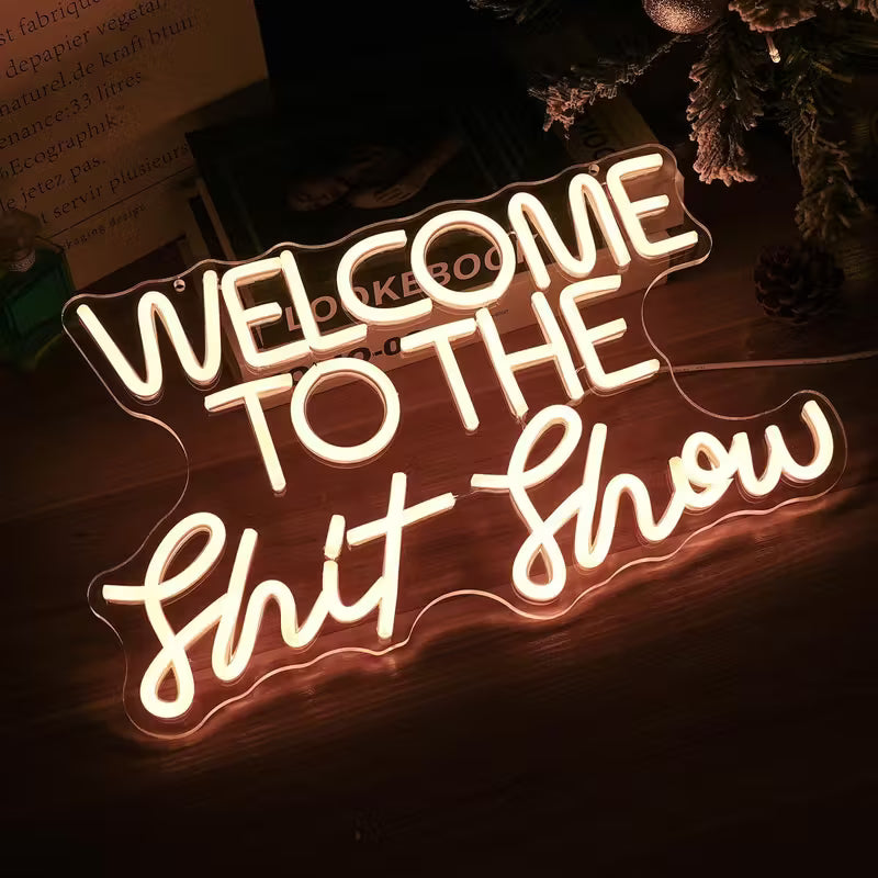 Welcome to the Expo Neon Sign LED Light - Eye-Catching Letter Slogan