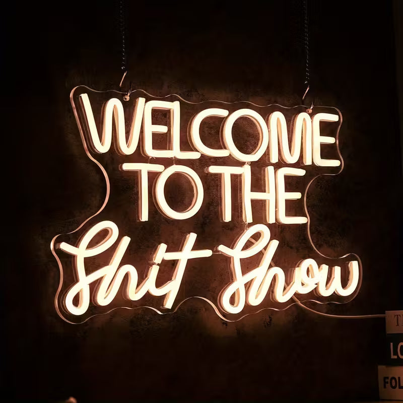 Welcome to the Expo Neon Sign LED Light - Eye-Catching Letter Slogan