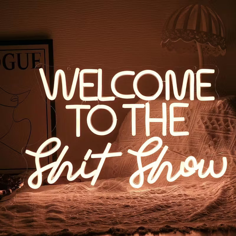 Welcome to the Expo Neon Sign LED Light - Eye-Catching Letter Slogan