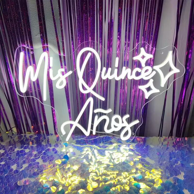 My 15th Birthday Neon Wall Decor Sign, LED Light for Parties, Christmas