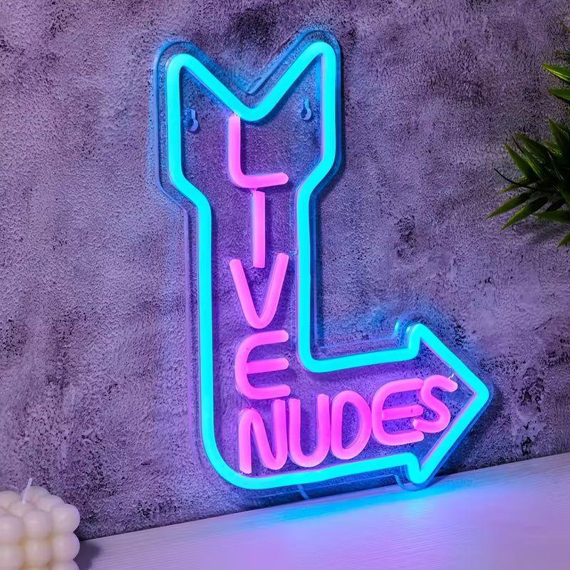 1PC USB Powered Live Nudes Shape Led Neon Lights for Bar Room Party