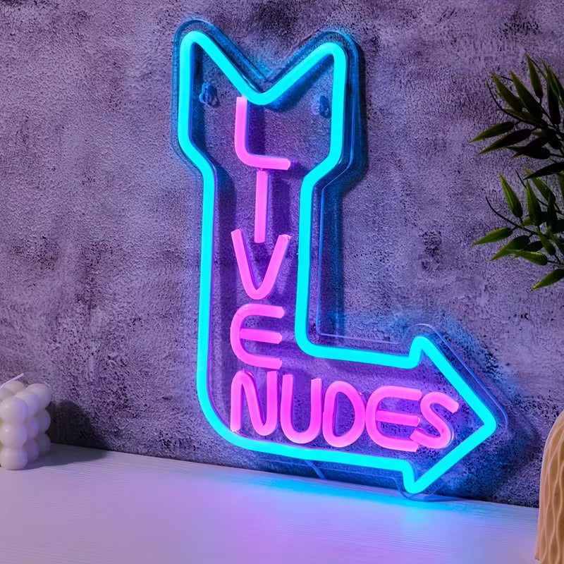 1PC USB Powered Live Nudes Shape Led Neon Lights for Bar Room Party
