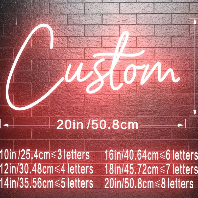 Custom neon sign, personalized adjustable light, USB neon sign for wall decoration,