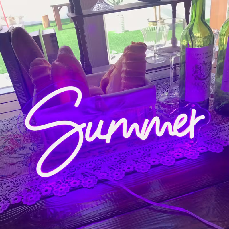 Vibrant Custom LED Neon Sign - Unique Personalized Wall Decoration with Easy Installation