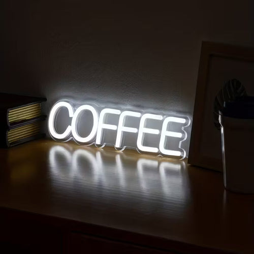 1pc Coffee Night Sign Modern Letter Design LED Night Lamp For Home, Coffee Shop, BAR