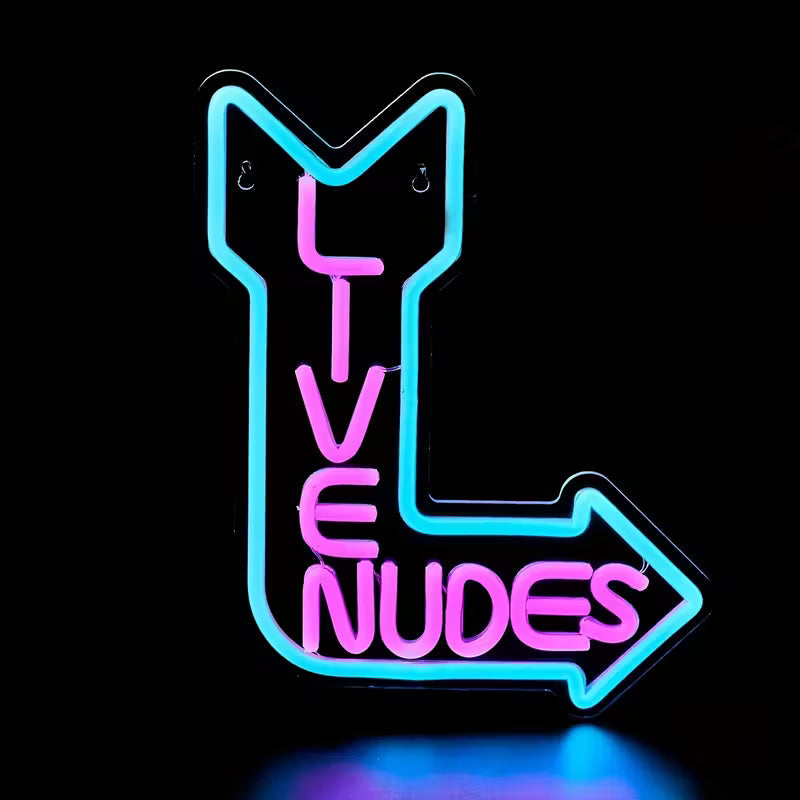 1PC USB Powered Live Nudes Shape Led Neon Lights for Bar Room Party