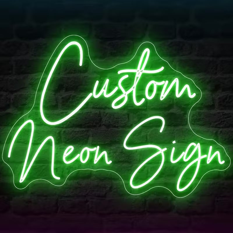 Vibrant Custom LED Neon Sign - Unique Personalized Wall Decoration with Easy Installation