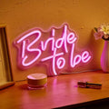 Romantic Bride To Be LED Neon Sign - USB Powered Wall Art for Bedroom Decor