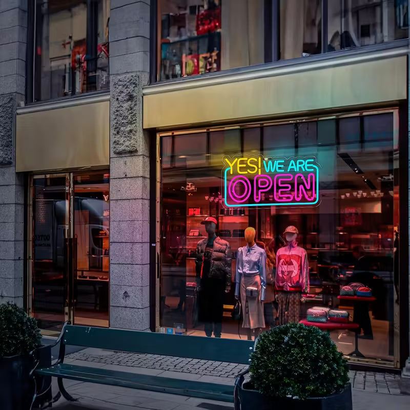 neonlife LED Open Neon Sign | Bright, Adjustable Brightness
