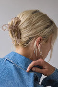 Resin Draped Bow Claw Clip