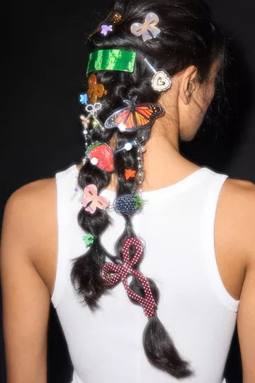 Resin Draped Bow Claw Clip